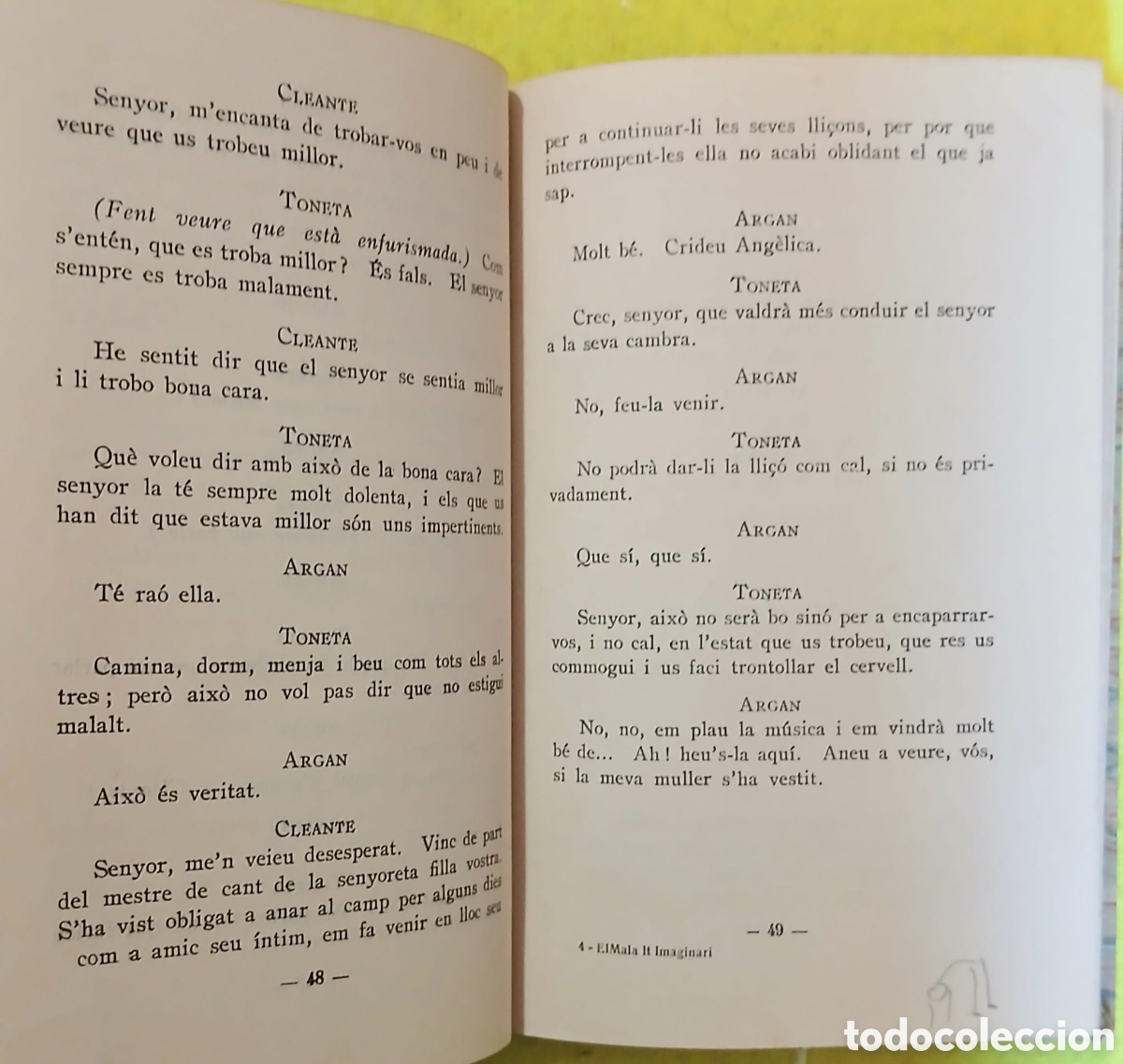 Libros: El malalt imaginari i el casament per for&ccedil;a, Moliere. - Foto 4