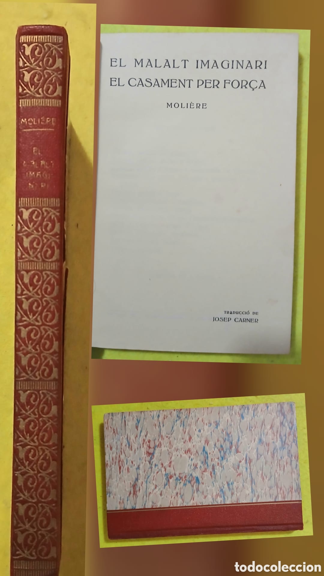 Libros: El malalt imaginari i el casament per for&ccedil;a, Moliere. - Foto 1