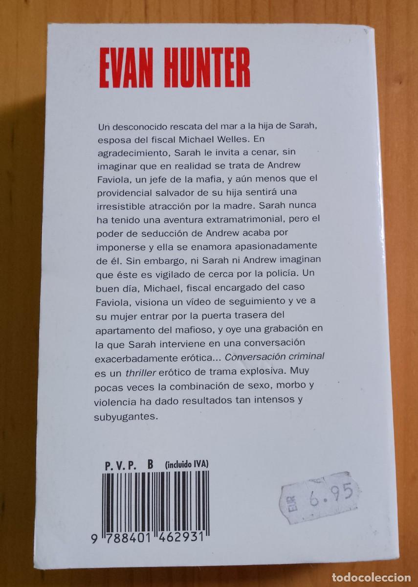 Libros: CONVERSACI&Oacute;N CRIMINAL - EVAN HUNTER - Foto 2
