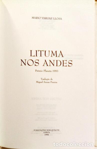Libros: VARGAS LLOSA. (M&aacute;rio) - LITUMA NOS ANDES. - Foto 2