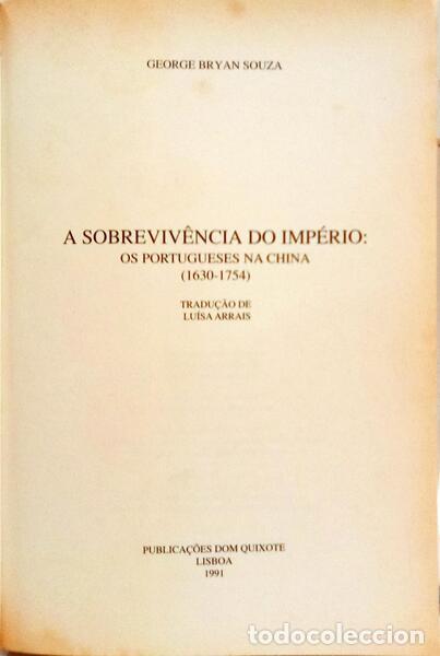 Libros: SOUZA. (George Bryan) - A SOBREVIV&Ecirc;NCIA DO IMP&Eacute;RIO. - Foto 2