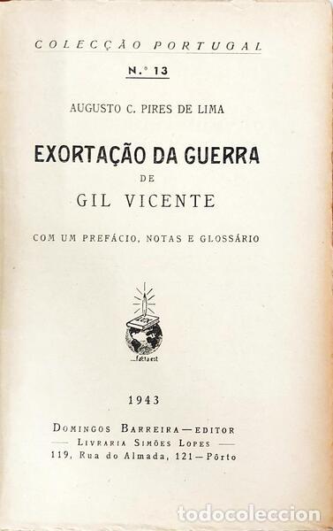 Libros: VICENTE. (Gil) - EXORTA&Ccedil;&Atilde;O DA GUERRA. - Foto 2