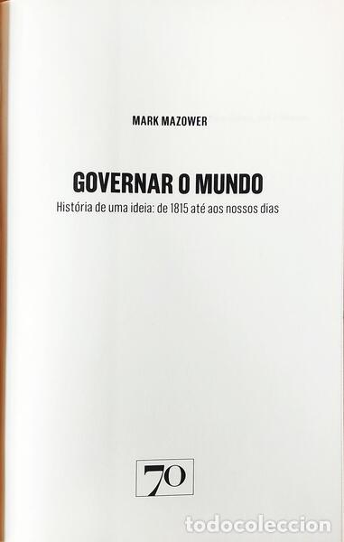 Libros: MAZOWER. (Mark) - GOVERNAR O MUNDO. - Foto 2