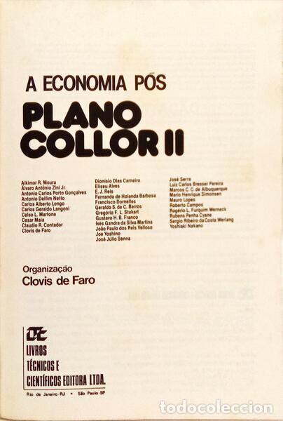 Libros: FARO. (Clovis de) - A ECONOMIA P&Oacute;S PLANO COLLOR II. - Foto 2