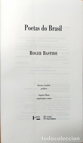 Libros: BASTIDE. (Roger) - POETAS DO BRASIL. - Foto 2