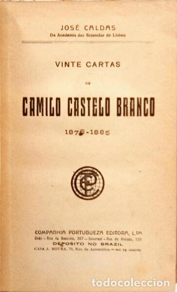 Libros: CASTELO BRANCO. (Camilo) - VINTE CARTAS, 1876-1885. - Foto 1