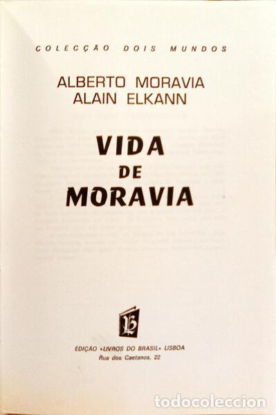 Libros: MORAVIA. (Alberto) e Alain Elkann. - VIDA DE MORAVIA. - Foto 2