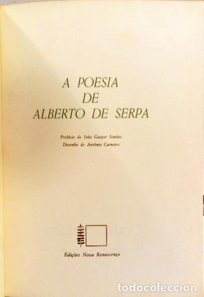 Libros: SERPA. (Alberto de) - A POESIA. - Foto 2