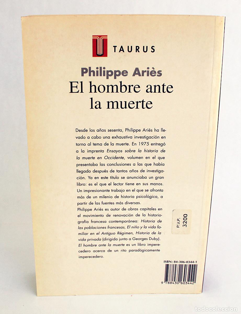 Libros: El hombre ante la muerte, Philippe Aries - Foto 9