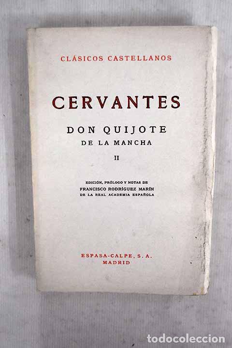 Libros: El ingenioso hidalgo Don Quijote de la Mancha, tomo II.- Cervantes Saavedra, Miguel de