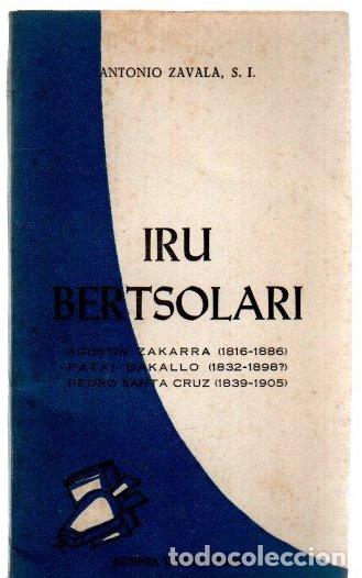 Libros: Iru bertsolari - Zavala, Antonio - Foto 1