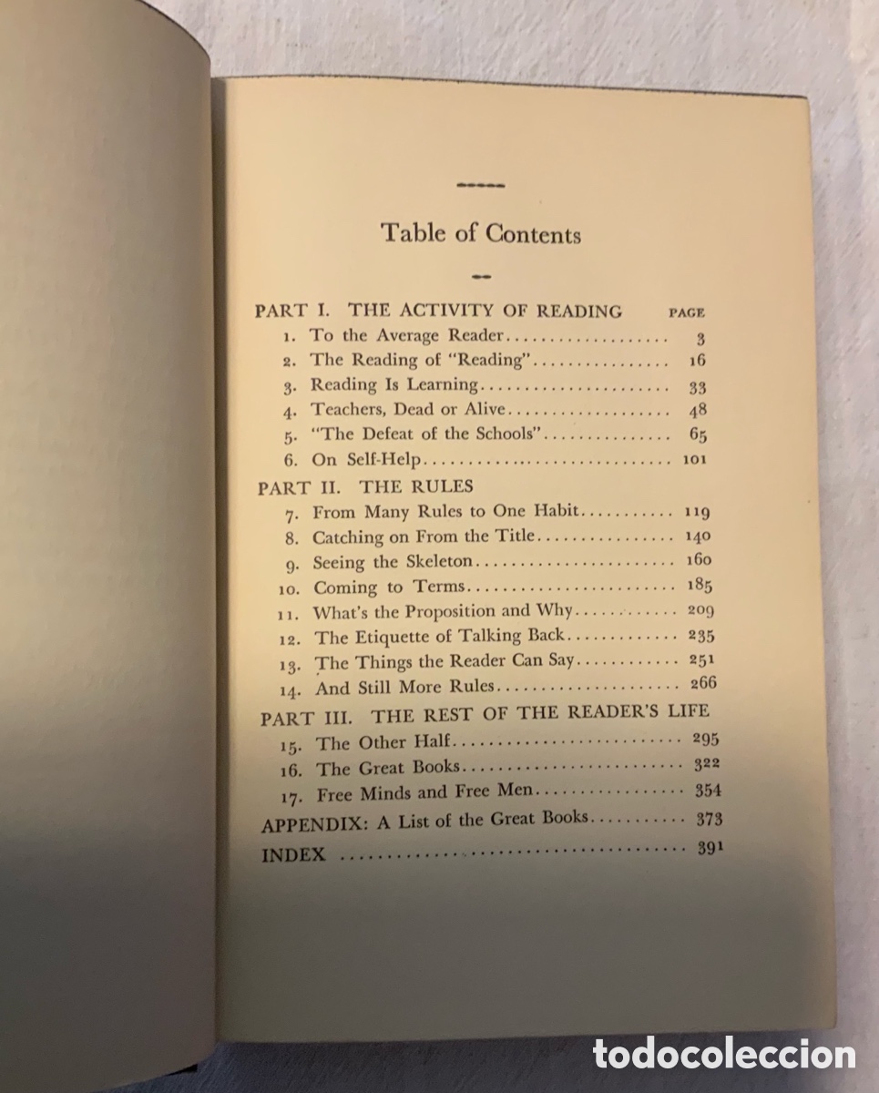 Libros: HOW TO READ A BOOK. Mortimer J. Adler - Foto 5
