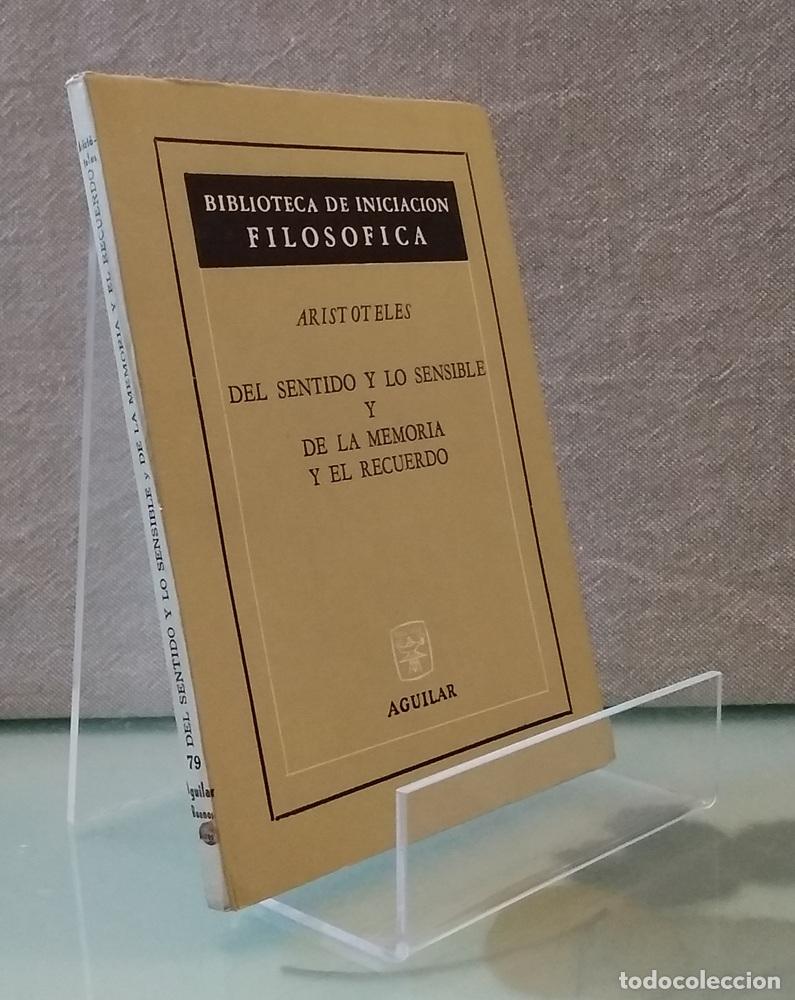 Libros: Del sentido de lo sensible y de la memoria y el recuerdo - Arist&oacute;teles