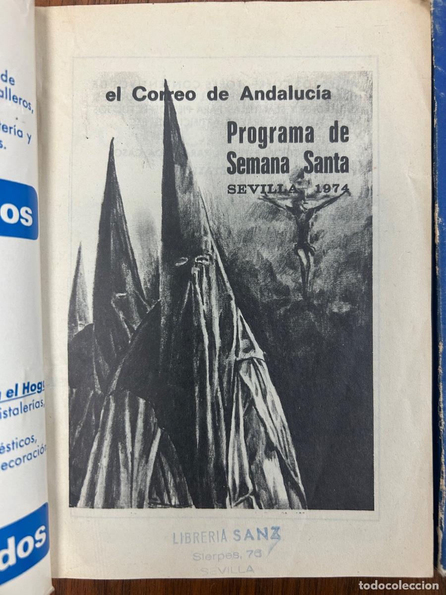 Libros: Programas de Semana Santa de Sevilla de 1974 y 1976 - Foto 3