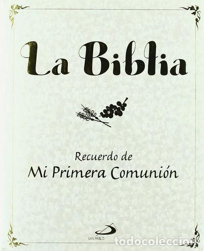 Libros: La Biblia: Recuerdo de mi Primera Comuni&oacute;n- 9788428534918