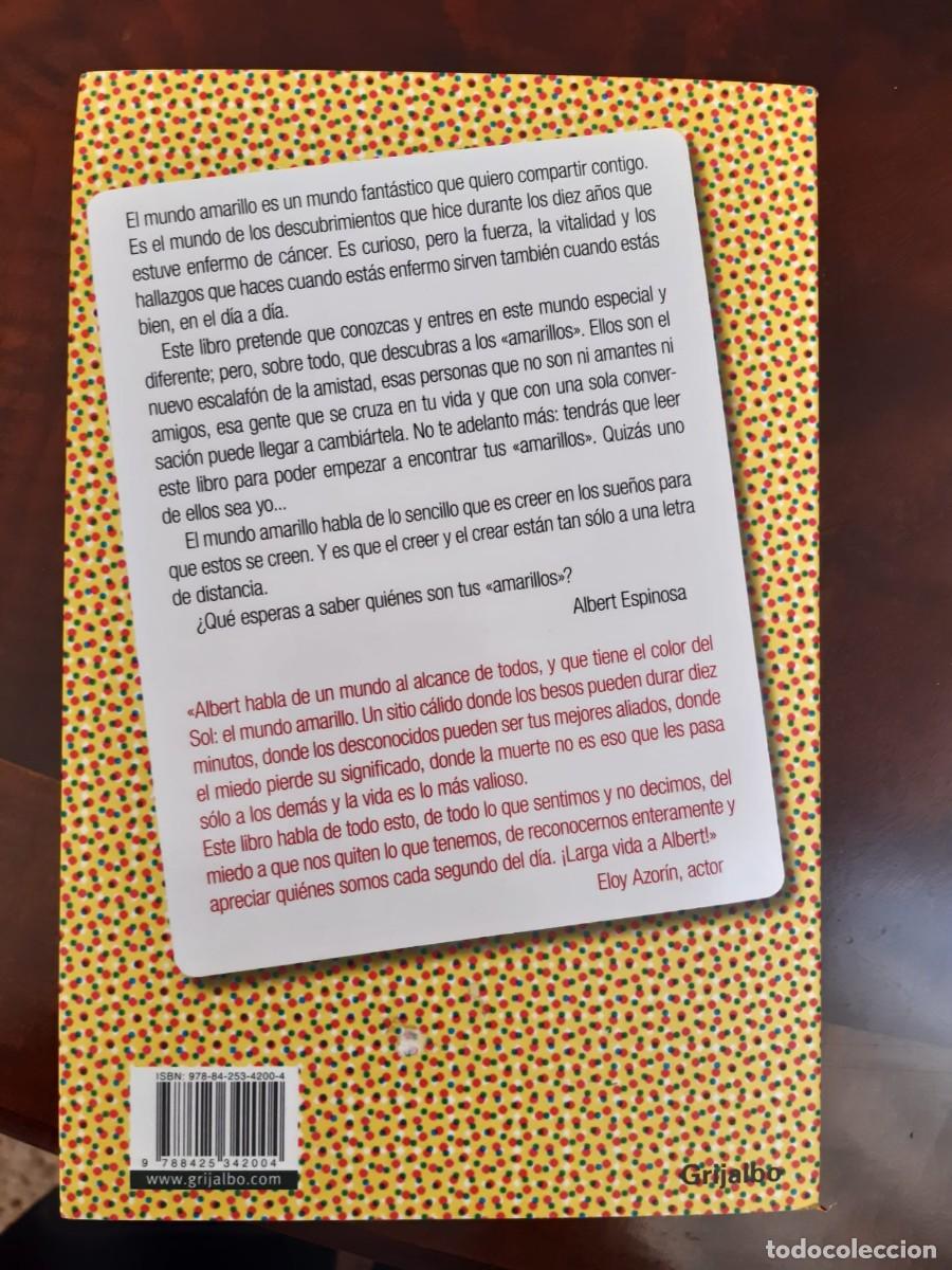 Libros: EL MUNDO AMARILLO. Albert Espinosa - Foto 2