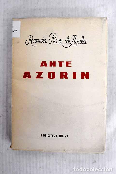 Libros: Ante Azor&iacute;n: P&eacute;rez de Ayala, Ram&oacute;n.- P&eacute;rez de Ayala, Ram&oacute;n - Foto 1
