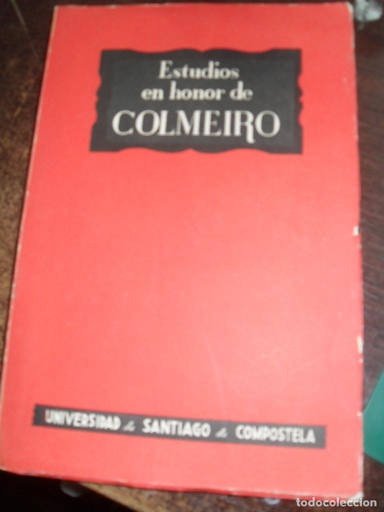 Libros: ESTUDIOS EN HONOR DE COLMEIRO - VARIOS - Foto 1