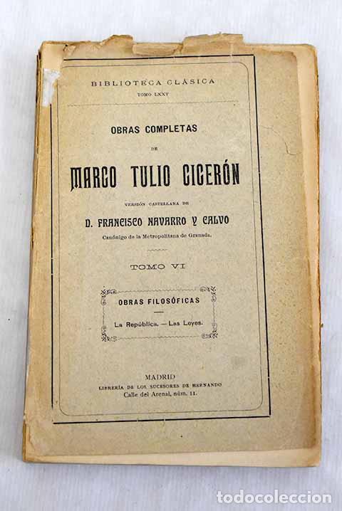 Libros: La rep&uacute;blica ; Las leyes.- Cicer&oacute;n, Marco Tulio - Foto 1