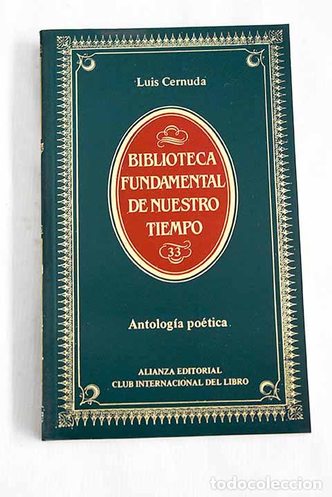 Libros: Antolog&iacute;a po&eacute;tica: Cernuda, Luis.- Cernuda, Luis