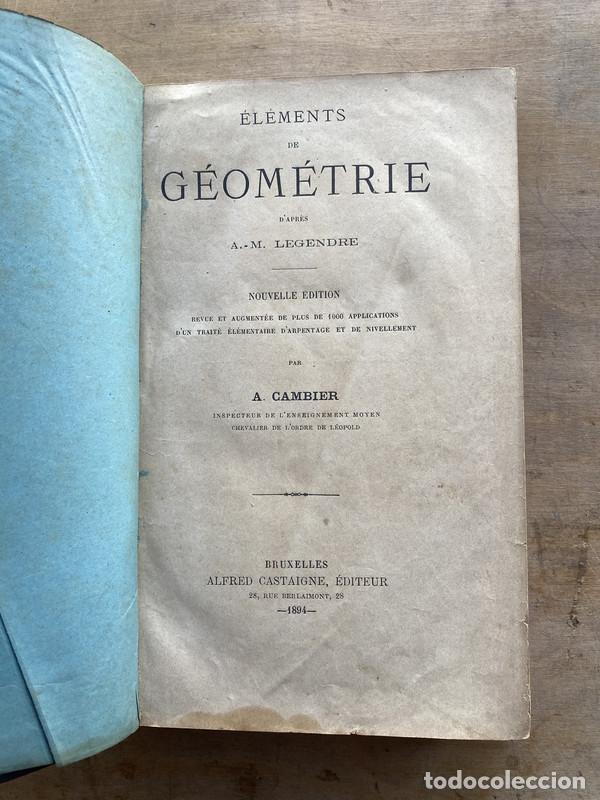 Libros: elements de geometrie - Legendre A. M. - Foto 1