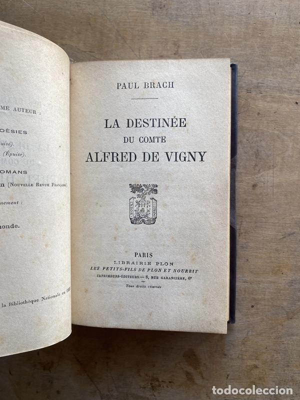 Libros: La destinee du comte Alfred de Vigny - Brachi Paul - Foto 1