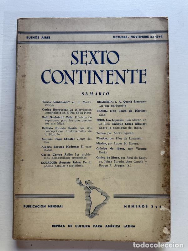 Libros: Sexto Continente - Varios - Foto 1
