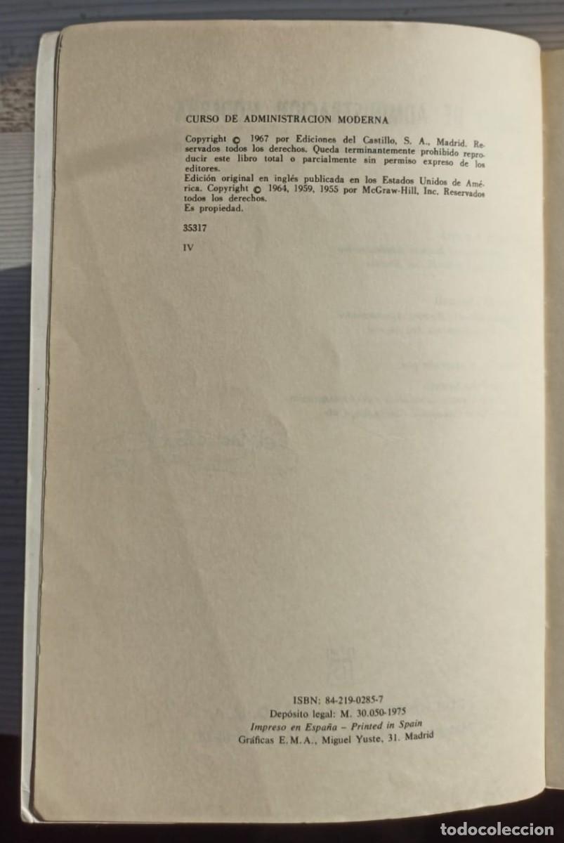 Libros: Curso de administraci&oacute;n moderna - Koontz- ODonnell - Foto 4