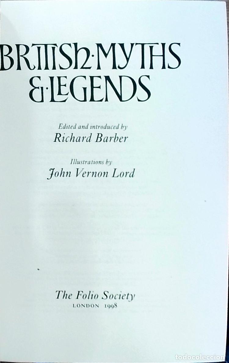 books: British Myths & Legends - Richard Barber: