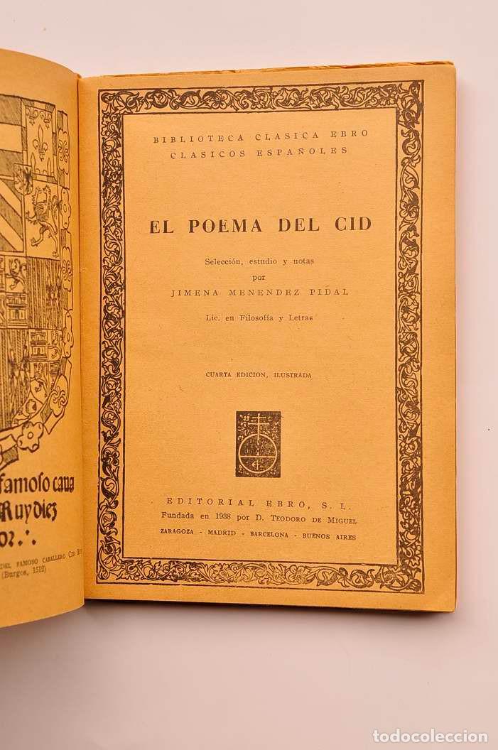 Libros: Poema del Cid - AN&Oacute;NIMO - Foto 2