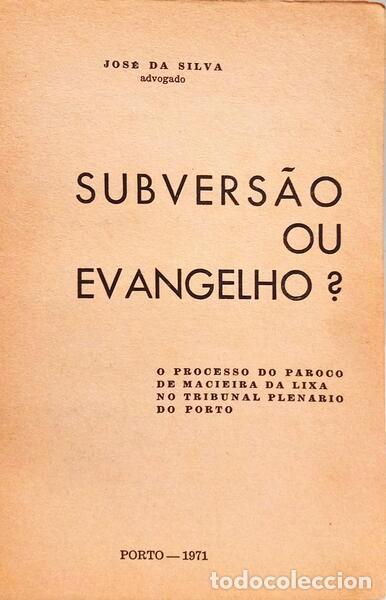 Libros: SILVA. (Jos&eacute; da) - SUBVERS&Atilde;O OU EVANGELHO? [DED. AUTOR] - Foto 2