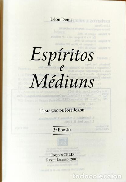 Libros: DENIS. (L&eacute;on) - ESP&Iacute;RITOS E M&Eacute;DIUNS. [3.&ordf; EDI&Ccedil;&Atilde;O] - Foto 2