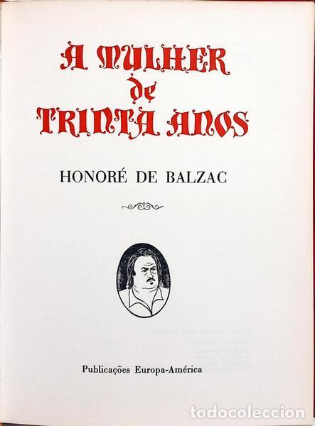 Libros: BALZAC. (Honor&eacute; de) - A MULHER DE TRINTA ANOS. - Foto 2