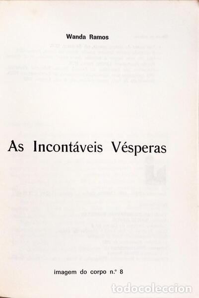 Libros: RAMOS. (Wanda) - AS INCONT&Aacute;VEIS V&Eacute;SPERAS. - Foto 2