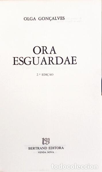 Libros: GON&Ccedil;ALVES. (Olga) - ORA ESGUARDAE. [2.&ordf; EDI&Ccedil;&Atilde;O] - Foto 2