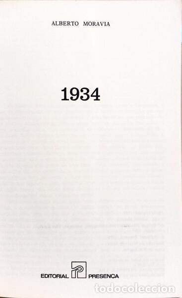 Libros: MORAVIA. (Alberto) - 1934. - Foto 2