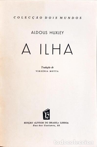 Libros: HUXLEY. (Aldous) - A ILHA. - Foto 2