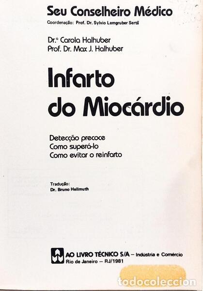 Libros: HALHUBER. (Carla) e Max J. Halhuber. - INFARTO DO MIOC&Aacute;RDIO. - Foto 2