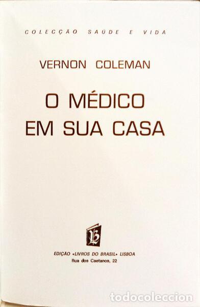 Libros: COLEMAN. (Vernon) - O M&Eacute;DICO EM SUA CASA. - Foto 2