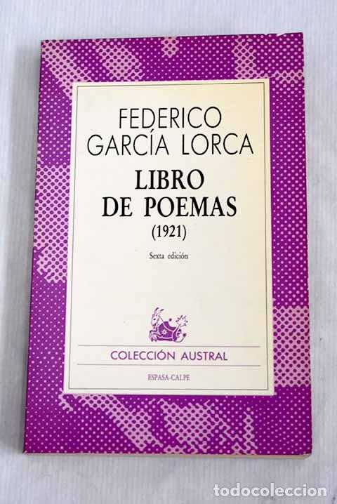 Libros: Libro de poemas (1921).- Garc&iacute;a Lorca, Federico