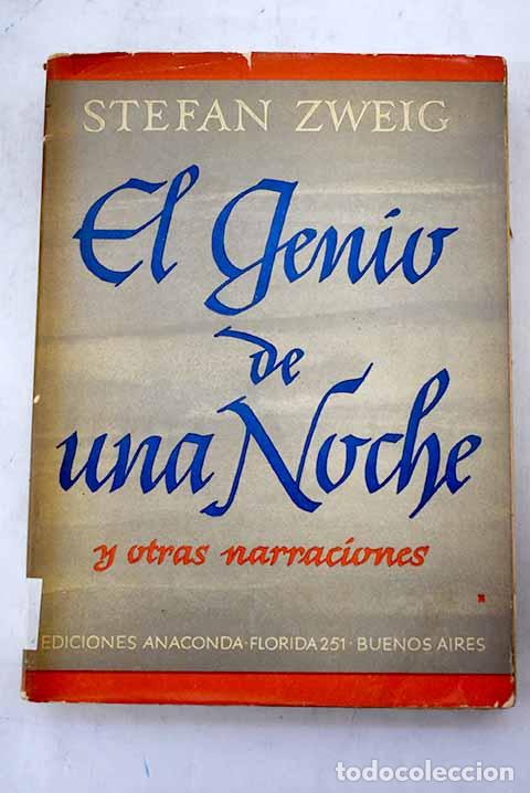Libros: El genio de la noche.- Zweig, Stefan