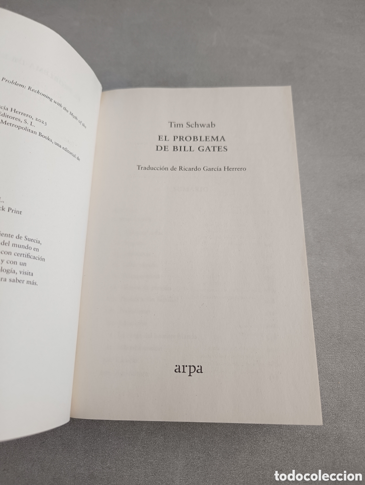 Libros: El problema de Bill Gates. Tim Schwab. - Foto 3