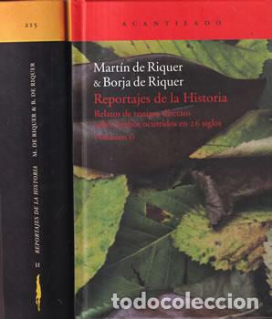 Libros: Reportajes de la historia. II Tomos - Mart&iacute;n de Riquer / Borja de Riquer - Foto 1