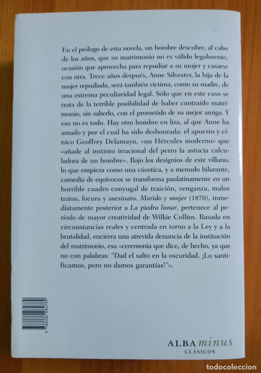 Libros: MARIDO Y MUJER - WILKIE COLLINS - Foto 2