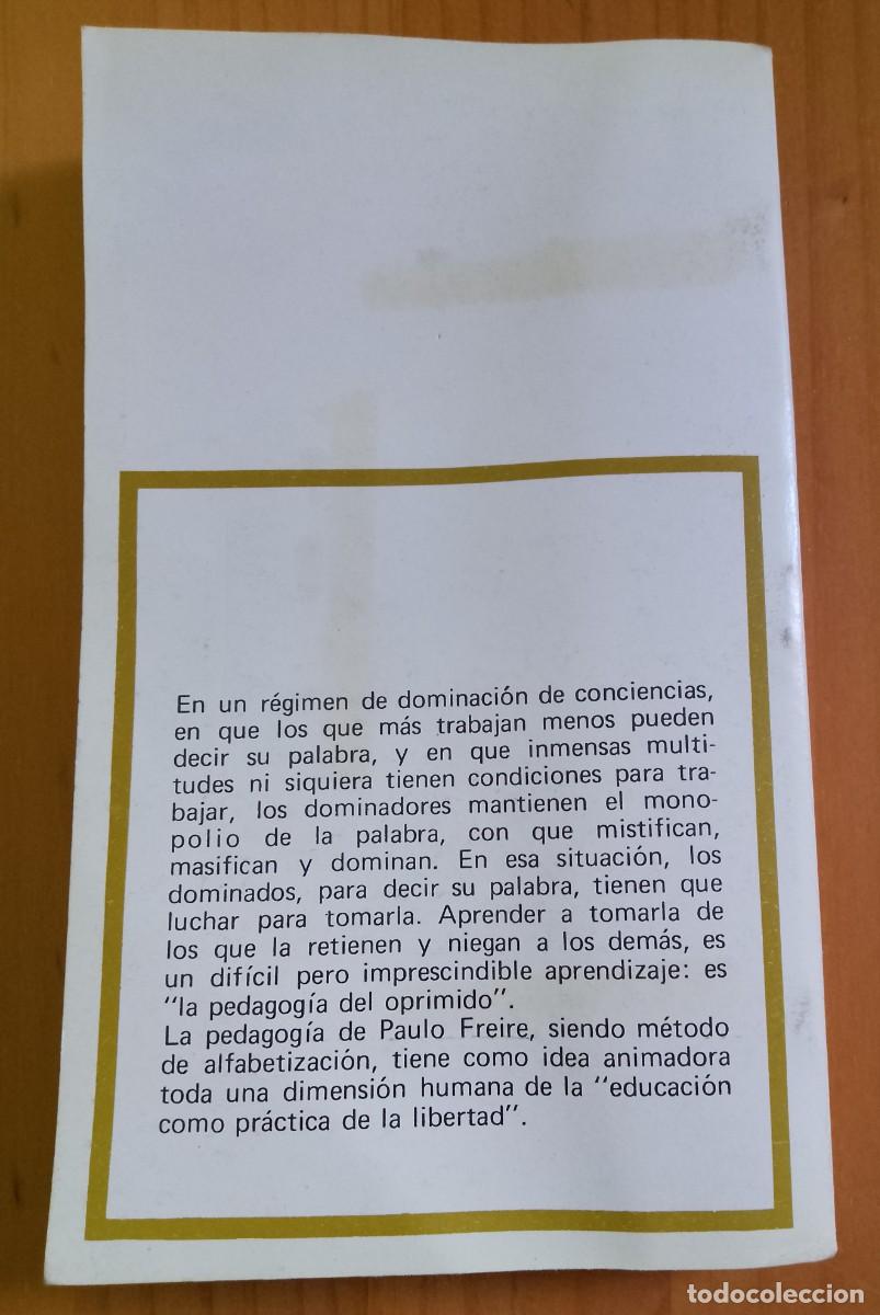 Libros: PEDAGOG&Iacute;A DEL OPRIMIDO - PAULO FREIRE - Foto 2