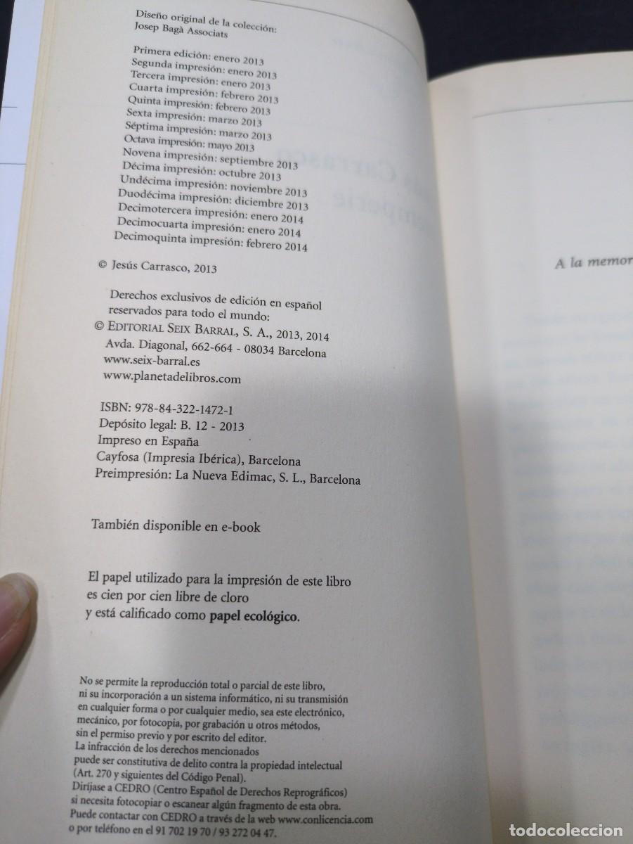 Libros: Intemperie - Jes&uacute;s Carrasco seix barral - Foto 2