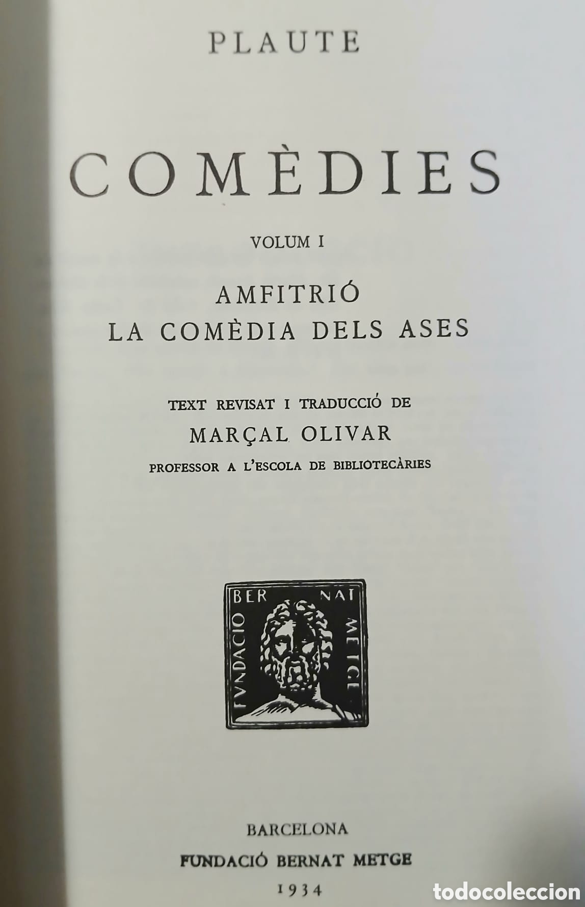 Libros: plaute, amfitri&oacute; la com&egrave;dia dels ases - Foto 2