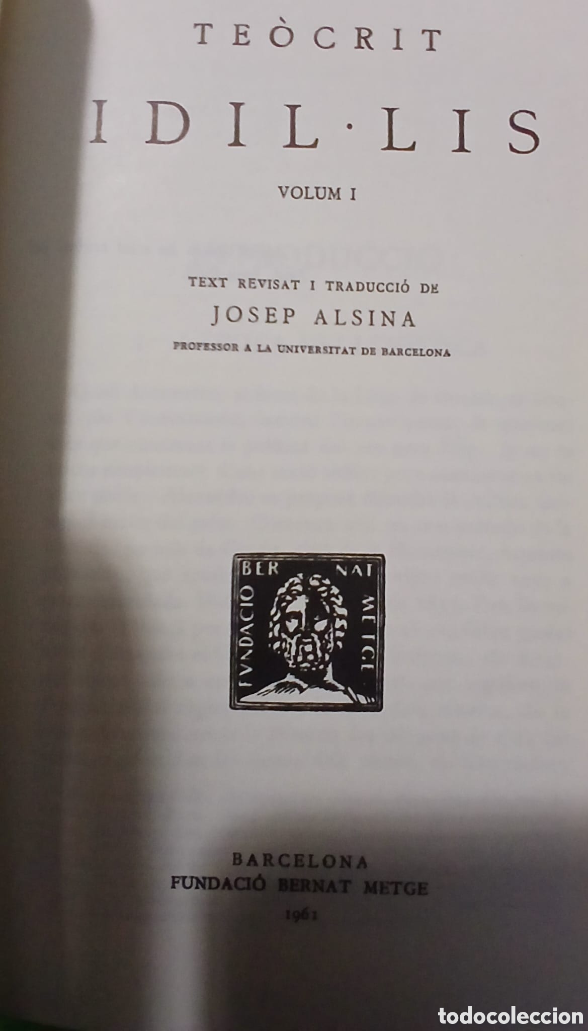 Libros: Te&ograve;crit idil&bull;lis, I-IX - Foto 2
