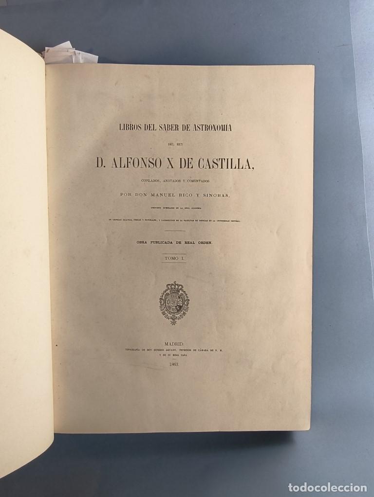 Libros: Libros del Saber de Astronom&iacute;a del Rey D. Alfonso X el Sabio, copilados, anotados y comentados por..