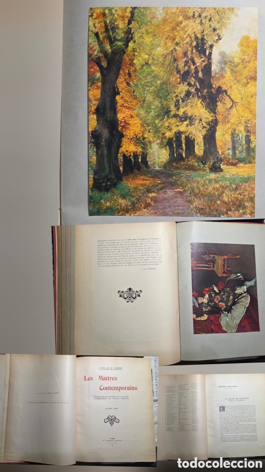 Livres: L'art et la couleur, les maitres contemporains, annee 1908